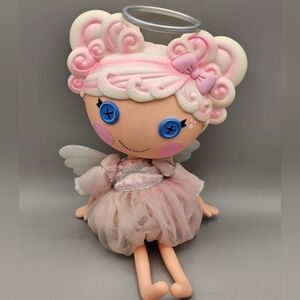 Lalaloopsy Cloud E Sky Full Size No Shoes Or Pet 2009 Angel Wings Halo Pink Doll